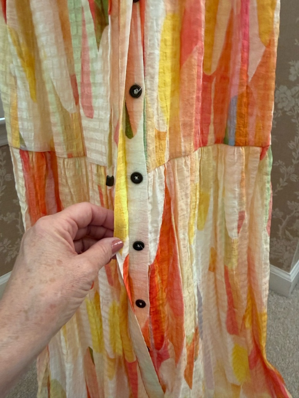 Maeve by Anthro Watercolor Maxi Dress - Picture 12 of 13